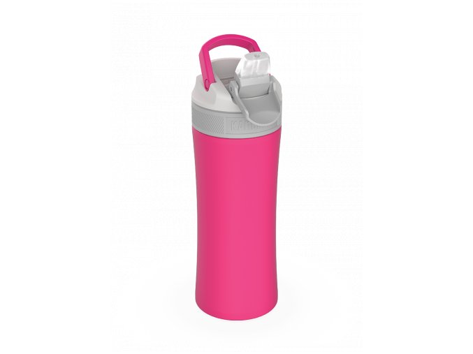 water bottle lagoon insulated 400ml hot pink above