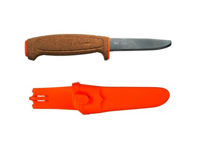 404 morakniv nuz floating serrated knife orange