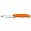 Nůž na zeleninu 8cm oranžový, vlnitá čepel