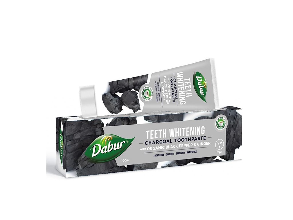 DABUR Charcoal Toothpaste with Organic Black Pepper and Ginger 100ml