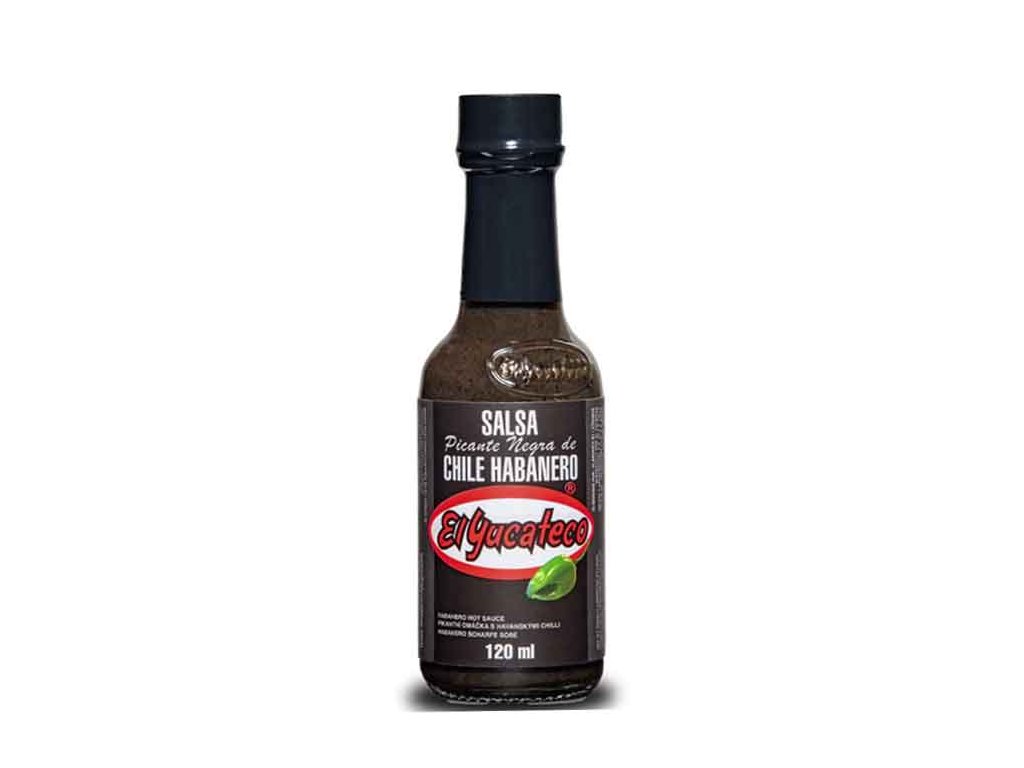 EL YUCATECO Salsa Picante Negra de Chilli Habanero 120ml Swagat
