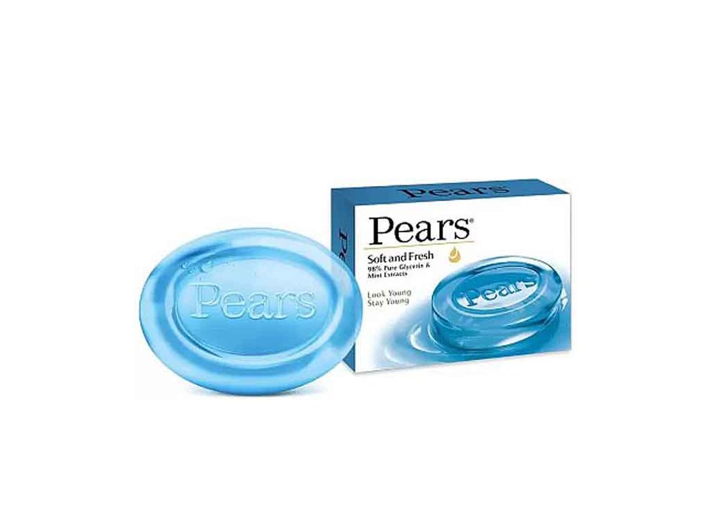Glycerinové transparentní mýdlo s mátovým extraktem PEARS 125g