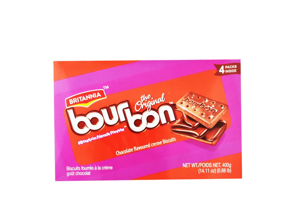 BRITANNIA Krémové čokoládové sušenky Bourbon 400g