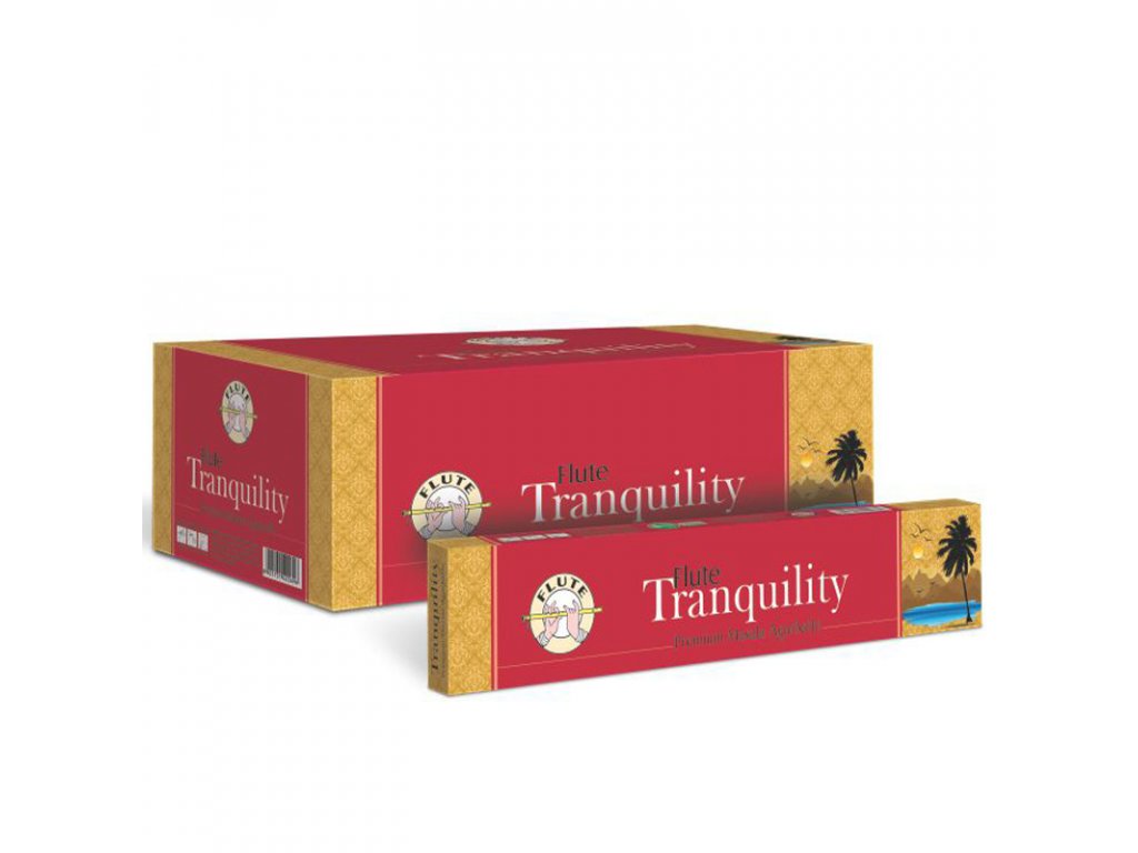 FLUTE Premium Masala vonné tyčinky pro uklidnění Tranquility 12ks