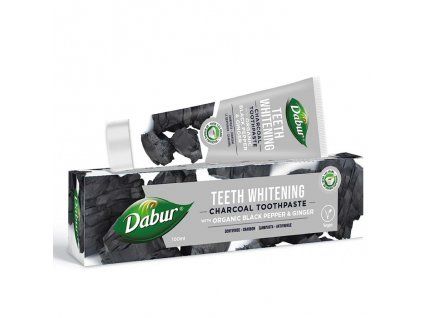 DABUR Charcoal Toothpaste with Organic Black Pepper and Ginger 100ml