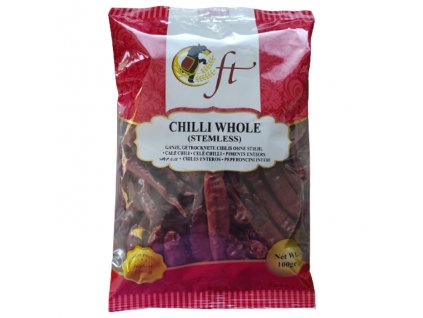 CFT Long Chilli Whole Stemless 100g