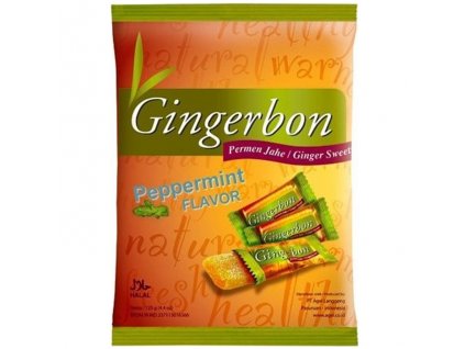 AGEL Gingerbon zázvorové bonbóny s příchutí máty 125g