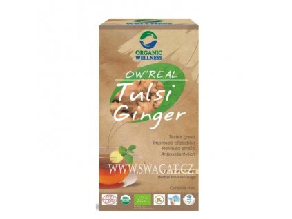 Bio Tulsi zazvorový čaj (Bio Tulsi Ginger Tea), OW 25 sačků