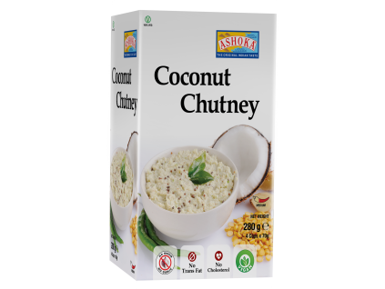 Ashoka Coconut Chutney 4 x 70 g Cup Net Wt. 280g