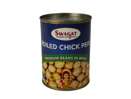 Konzervovaná cizrna ve slaném nálevu (Chick Peas in Tin), SWAGAT 400g