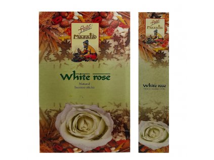 FLUTE MASALA White Rose Incense Sticks 15pcs