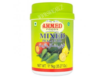 Naložená pikantní zelenina s ovocem v oleji (Mixed Pickle in Oil), AHMED FOODS 1kg