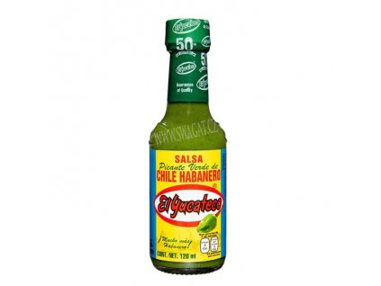 El YUCATECO Salsa Picante Verde de Chile Habanero 120ml