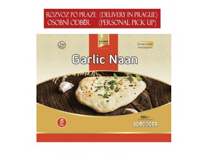 CROWN Česnekový naan 500g (5ks)