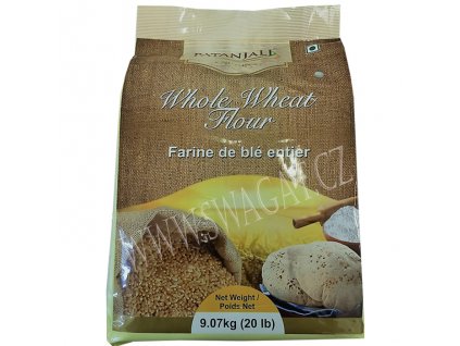 Celozrnná pšeničná mouka Atta (Whole Wheat Flour), PATANJALI 9,07Kg