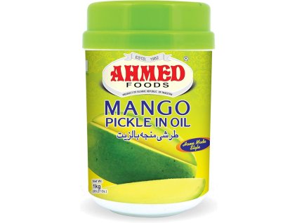 Nakládaný mango v oleji (Mango Pickle in Oil), AHMED FOODS 1kg