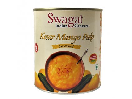 Kesar Mango pyré (Mango Pulp), SWAGAT 850g