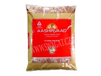 AASHIRVAAD Atta Celozrnná pšeničná mouka 2kg