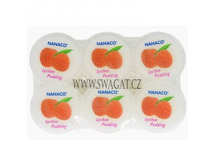 NANACO Lychee Pudding Nata de Coco 6 x 80g