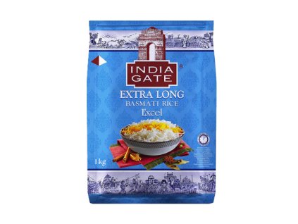 India Gate Extra Long Basmati Rice Excel 1kg 500px