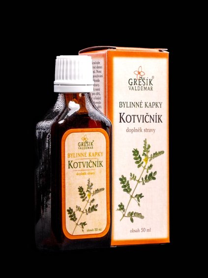 kotvičník kapky grešík 1 min
