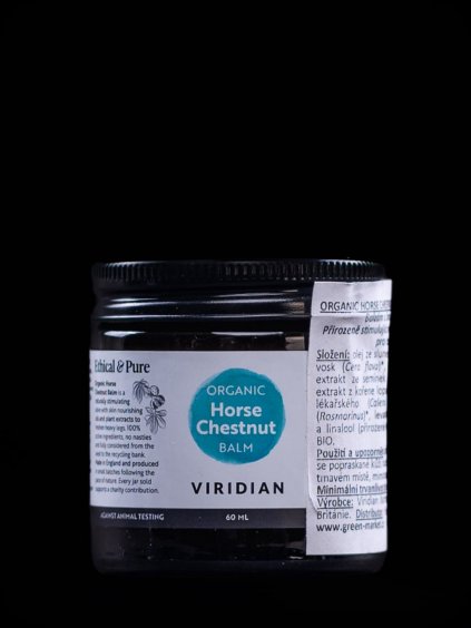Viridian Horse Chestnut Balm 60ml Organic (BIO Mast z Jírovce)