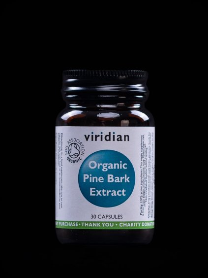 Viridian Pine Bark Extract 30 kapslí Organic (BIO Laponská Borovice)