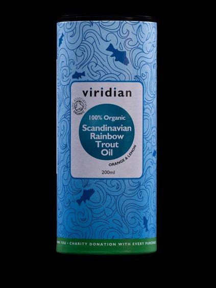 Viridian Scandinavian Rainbow Trout Oil (BIO Pstruh Duhový Omega 3) 200ml