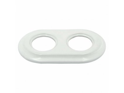 Fehér porcelán kettes sorolókeret süllyesztett porcelánszerelvényekhez