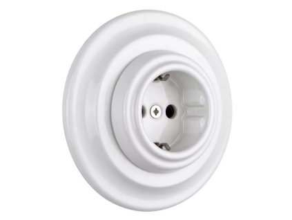 PORCELÁN KONNEKTOR, FALBA SÜLLYESZTETT KERETTEL - BONOLO