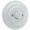 Fehér porcelán süllyesztett dimmer, fényerőszabályzó betét