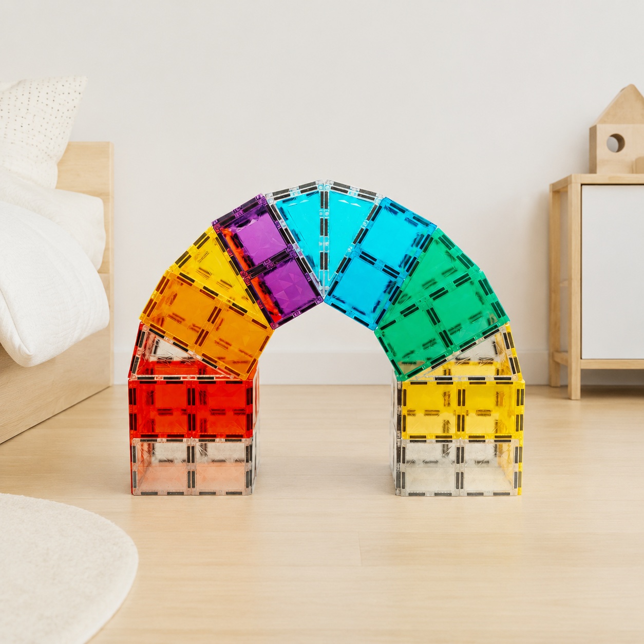 🌈 Magnetická stavebnice není jen na stavění - 5 her s barvami