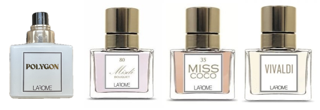 Set Lily LAROME Paris 4x20ml bez víčka a bez krabičky