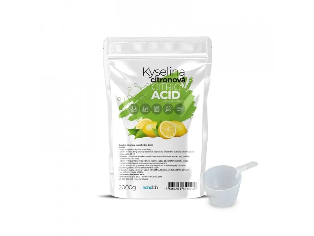 Nanolab Kyselina citrónová Objem: 2Kg