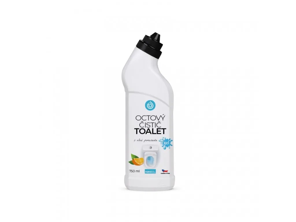 Nanolab Prírodný octový čistič TOALET s vôňou Pomaranč 750 ml