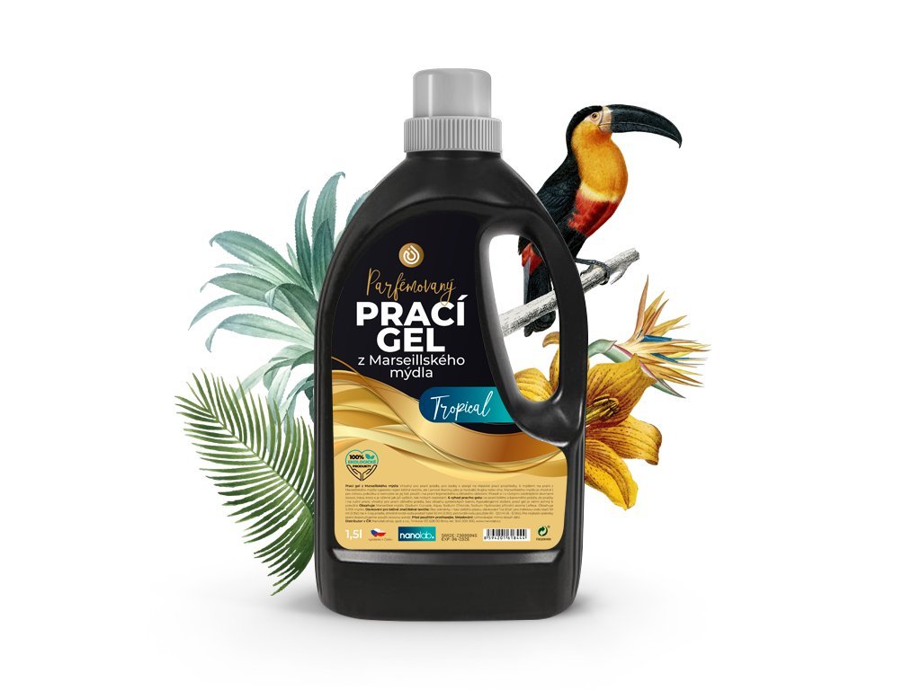 Nanolab Prací gél z Marseillského mydla Tropical 1,5 L