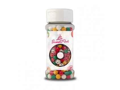 SweetArt cukrové perly Golden Christmas mix 7 mm (80 g)