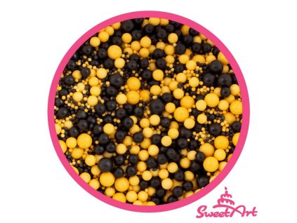 SweetArt cukrové zdobení Black Gold sprinkle mix (800 g)