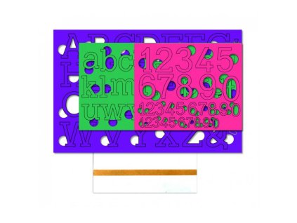 cesil plastove otiskovace abeceda a cislice