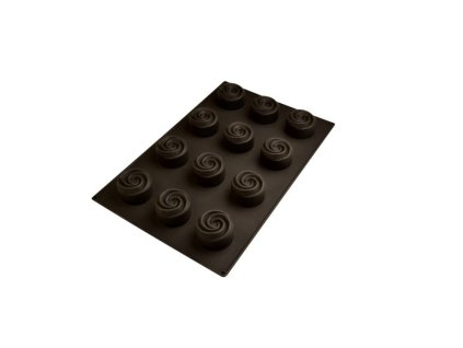 cesil silikonova forma na peceni na mrazene dezerty ruze 8 cm na 12 ks