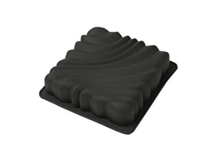 cesil silikonova forma na peceni na mrazene dezerty ctverec se vzorem