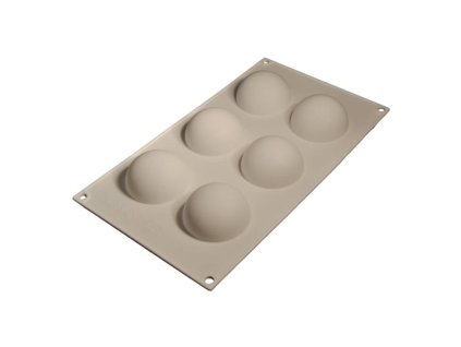 cesil silikonova forma na peceni na mrazene dezerty polokoule 6 cm na 6 ks
