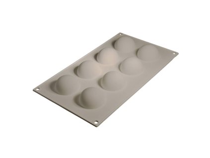 cesil silikonova forma na peceni na mrazene dezerty polokoule 5 cm na 8 ks