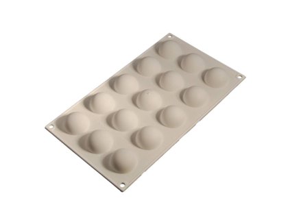 cesil silikonova forma na peceni na mrazene dezerty polokoule 4 cm na 15 ks