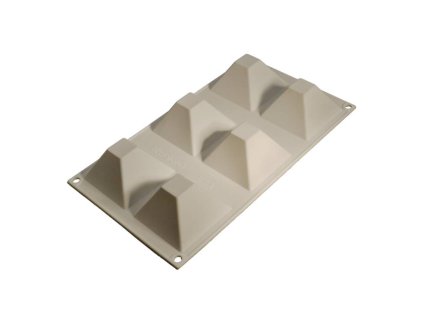 cesil silikonova forma na peceni na mrazene dezerty pyramidy na 6 ks