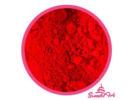 SweetArt jedlá prachová barva Burning Red zářivá červená (3 g)