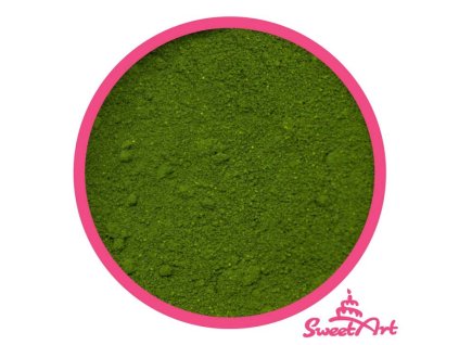 SweetArt jedlá prachová barva Moss Green mechově zelená (2,5 g)