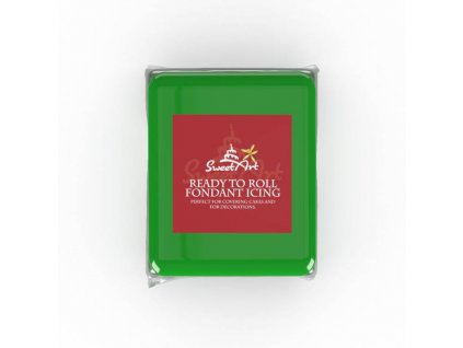 SweetArt potahovací a modelovací hmota vanilková Dark Green (250 g)