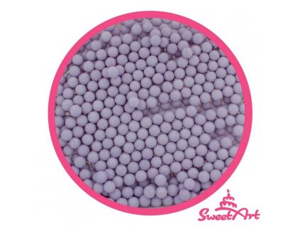 SweetArt cukrové perly fialové 5 mm (80 g)