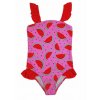 Dievčenské jednodielne plavky s volánikmi Noviti Melón ružové Veľkosti kojenecké oblečenie 128-134 7-9r